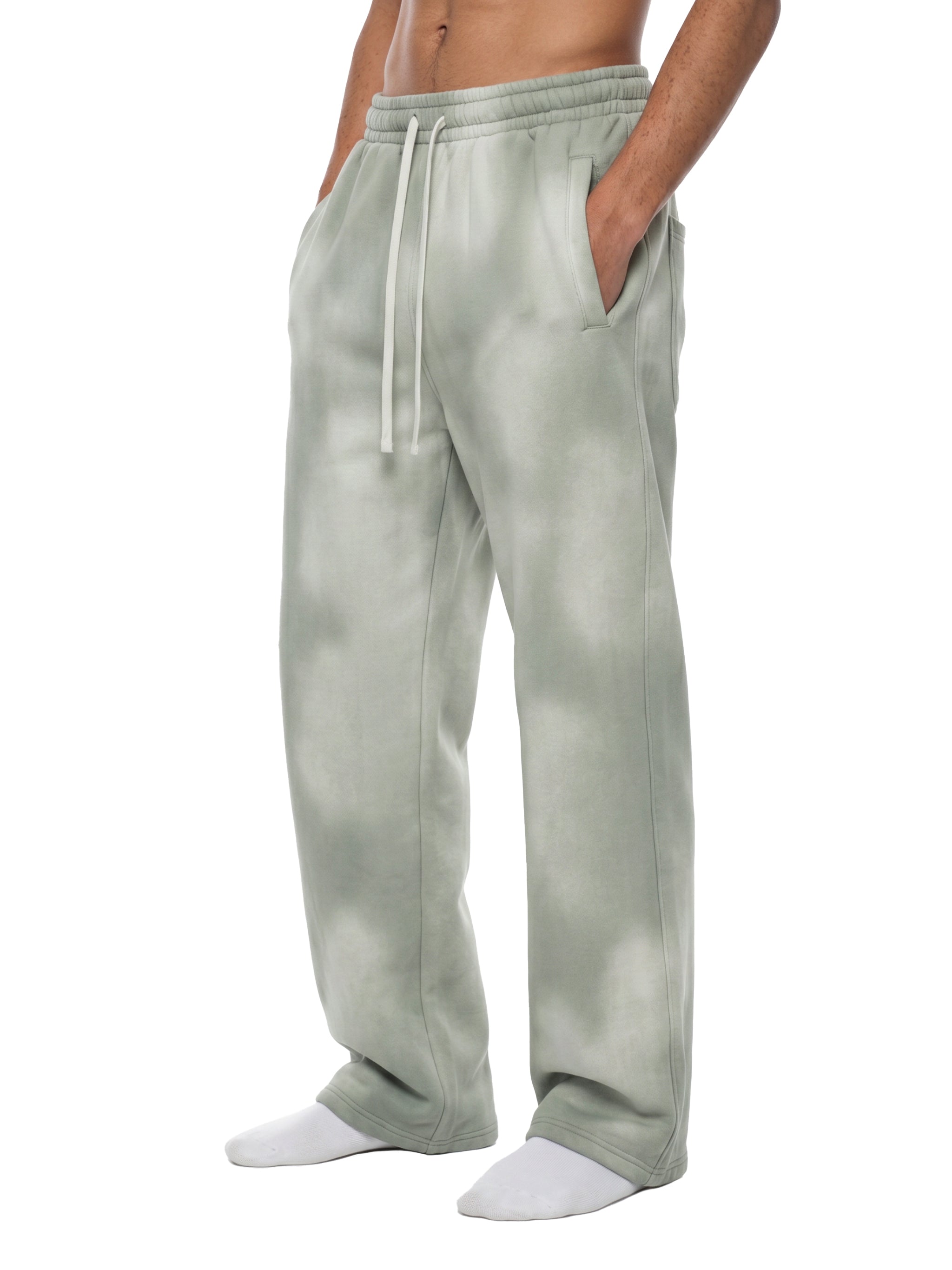 Fynco Unisex Sunfade Wide Leg Fleece Sweatpants
