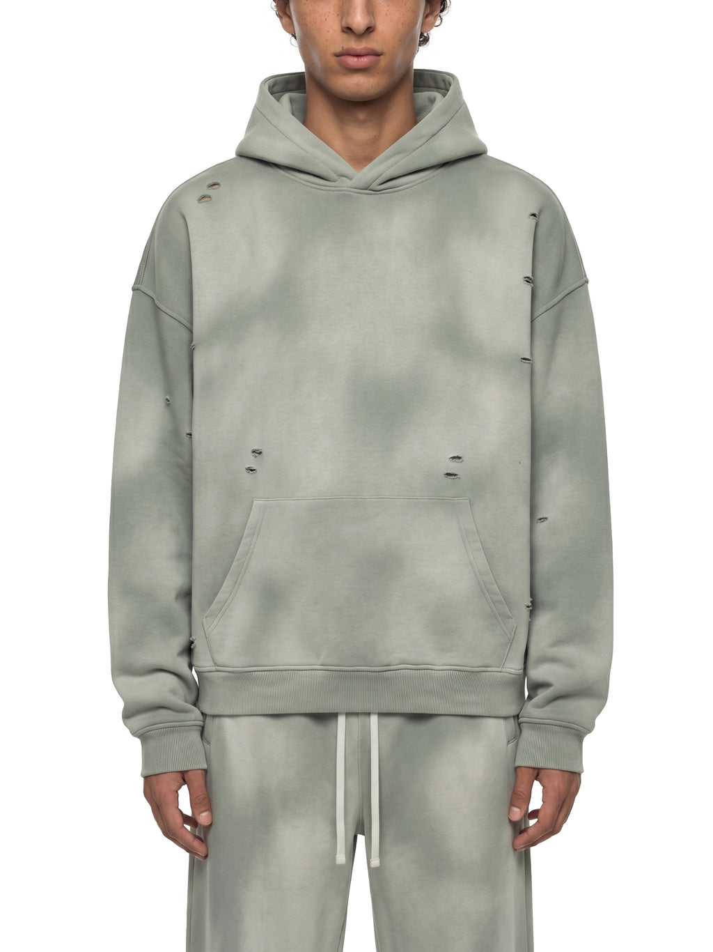 Fynco Unisex Sunfade Frayed Fleece Hoodie