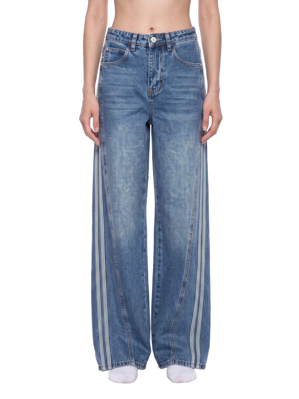 Fynco Women’s Wide Leg Denim Jeans