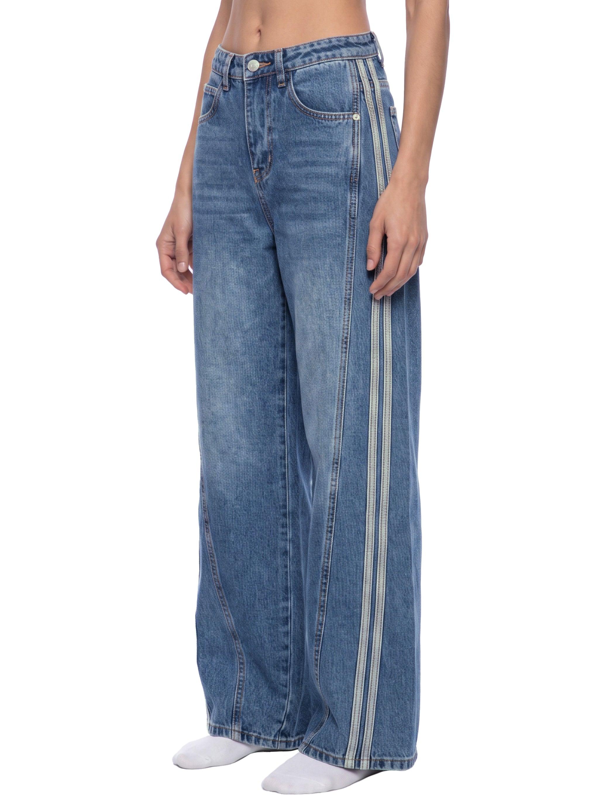 Fynco Women’s Wide Leg Denim Jeans
